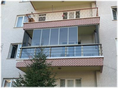 Sivas Alibaba Mahallesi-Albert Genau Tiara Twinmax Isıcamlı Katlanır Cam Balkon